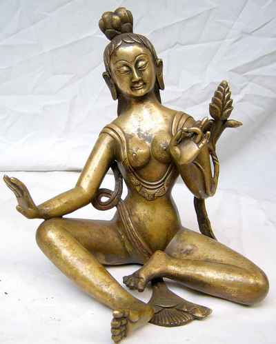 Green Tara Statue, [sold]