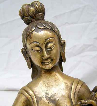 Green Tara Statue, [sold]