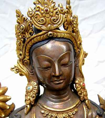 Green Tara Statue, [sold]