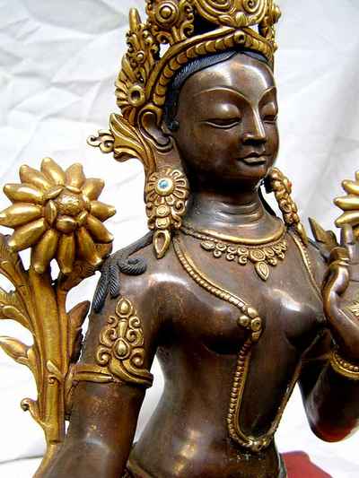 Green Tara Statue, [sold]