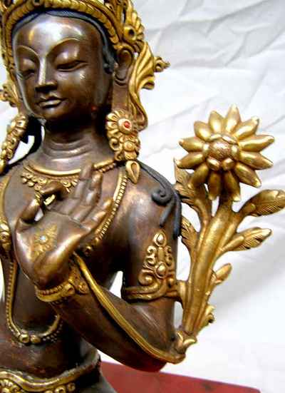 Green Tara Statue, [sold]