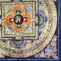 Buddhist Tibetan Thangka Of Mandala, [hand Painted]