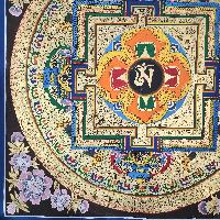 Buddhist Tibetan Thangka Of Mandala, [hand Painted]