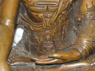 Shakyamuni Buddha Statue, [chocolate Oxidized], [sold]