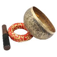 [old], Buddhist [real Antique] Hand Beaten [kopre] Singing Bowl