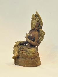 [old], Buddhist Handmade Statue Of Green Tara, [antique], Old Stock