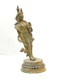 Buddhist Handmade Statue Of Standing Tara, [antique]