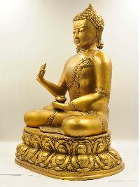 Buddhist Statue Of Amoghasiddhi Buddha, [sand Casting]