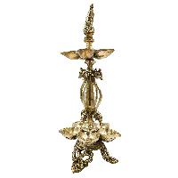 Traditional Handmade Oil Lamp Stand, [sand Casting], Glossy Finishing