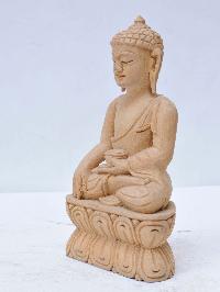 Buddhist Handmade Wooden Shakyamuni Buddha, [normal Natural Wood]