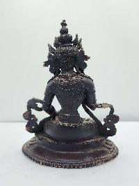 [old Stock], Buddhist Handmade Statue Of Vajrasattva, [antique Finishing], [chocolate Oxidized]