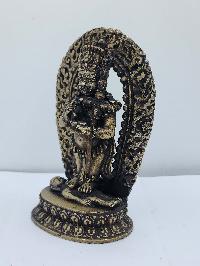 [old Stock], Buddhist Handmade Statue Of Mahakala Panjaranatha, [antique Finishing]