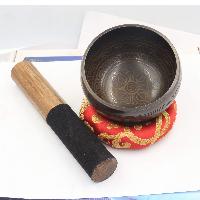 Nepali Singing Bowl With Dorje Design
