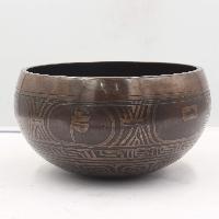 Nepali Singing Bowl With Dorje Design
