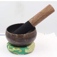 Nepali Singing Bowl With Dorje Design
