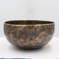 Buddhist Hand Beaten Jambati Singing Bowl, With Plain Design