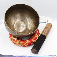 Buddhist Hand Beaten Jambati Singing Bowl, With Plain Design