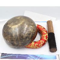 Buddhist Hand Beaten Jambati Singing Bowl, With Plain Design