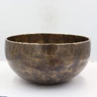 Buddhist Hand Beaten [moon] Singing Bowl, With Plain Design