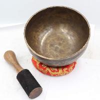 Buddhist Hand Beaten Jambati Singing Bowl, With Plain Design