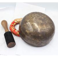 Buddhist Hand Beaten Jambati Singing Bowl, With Plain Design