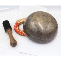 Buddhist Hand Beaten Jambati Singing Bowl, With Plain Design