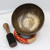 Buddhist Hand Beaten Jambati Singing Bowl, With Plain Design