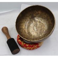 Moon Bowl, Buddhist Hand-beaten Singing Bowl, Moon Singing Bowl 
