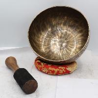 Buddhist Hand Beaten [moon Bowl] Singing Bowl
