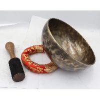 Buddhist Hand Beaten Moon Bowl Singing Bowl
