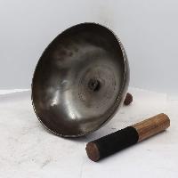 Buddhist Hand Beaten Jambati Singing Bowl, With Handle