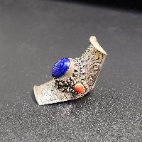 Designer Silver Jewellery [ring] With [lapis Stone]