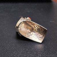 Designer Silver Jewellery [ring] With [amber Stone]