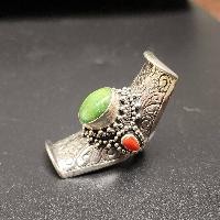 Designer Silver Jewellery [ring] With [turquoise Stone]