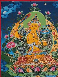 Manjushri Thangka, Buddhist Traditional Painting, Tibetan Style