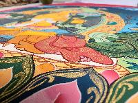 Manjushri Thangka, Buddhist Traditional Painting, Tibetan Style