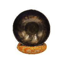 Singing Bowl, Buddhist Hand Beaten, Moon Carved