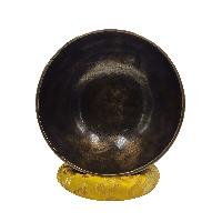 Singing Bowl, Buddhist Hand Beaten, Moon Carved