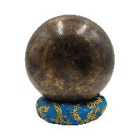 Full Moon Singing Bowl, Buddhist Hand Beaten, Moon Carved