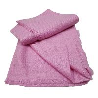 Pashmina Shawl, [pink Colour Dye], With Four-ply Wool