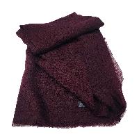 Ring Shawl, A Thin, Soft, And Light Shawl For All-weather Use, Two-ply Wool, Color [maroon]