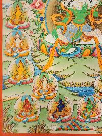 21 Tara Thangka, Buddhist Traditional Painting, [real Gold]