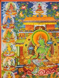 21 Tara Thangka, Buddhist Traditional Painting, [real Gold], Tibetan Style