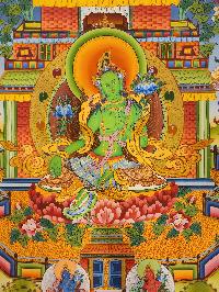 21 Tara Thangka, Buddhist Traditional Painting, [real Gold], Tibetan Style