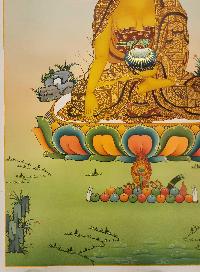 Shakyamuni Buddha Thangka, Buddhist Traditional Painting, Karma Gadri Art, [real Gold]