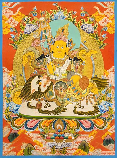 Jambhala: Namtose Thangka, [master Quality], Buddhist Traditional Painting, Tibetan Style, [real Gold]