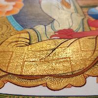 Amitabha Buddha Thangka, [master Quality], Buddhist Traditional Painting, Tibetan Style, [real Gold]