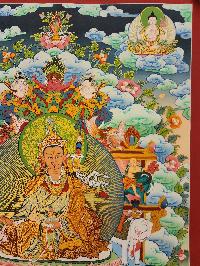 Padmasambhava Thangka, [good Quality], Buddhist Traditional Painting, Tibetan Style