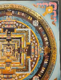 Kalachakra Mandala Thangka, [high Quality], Buddhist Traditional Painting, Tibetan Style, [real Gold]