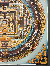 Kalachakra Mandala Thangka, [high Quality], Buddhist Traditional Painting, Tibetan Style, [real Gold]